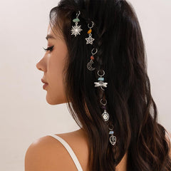 OULIGET crystal-like embellishment detail on charm, shows sparkle for eye-catching style