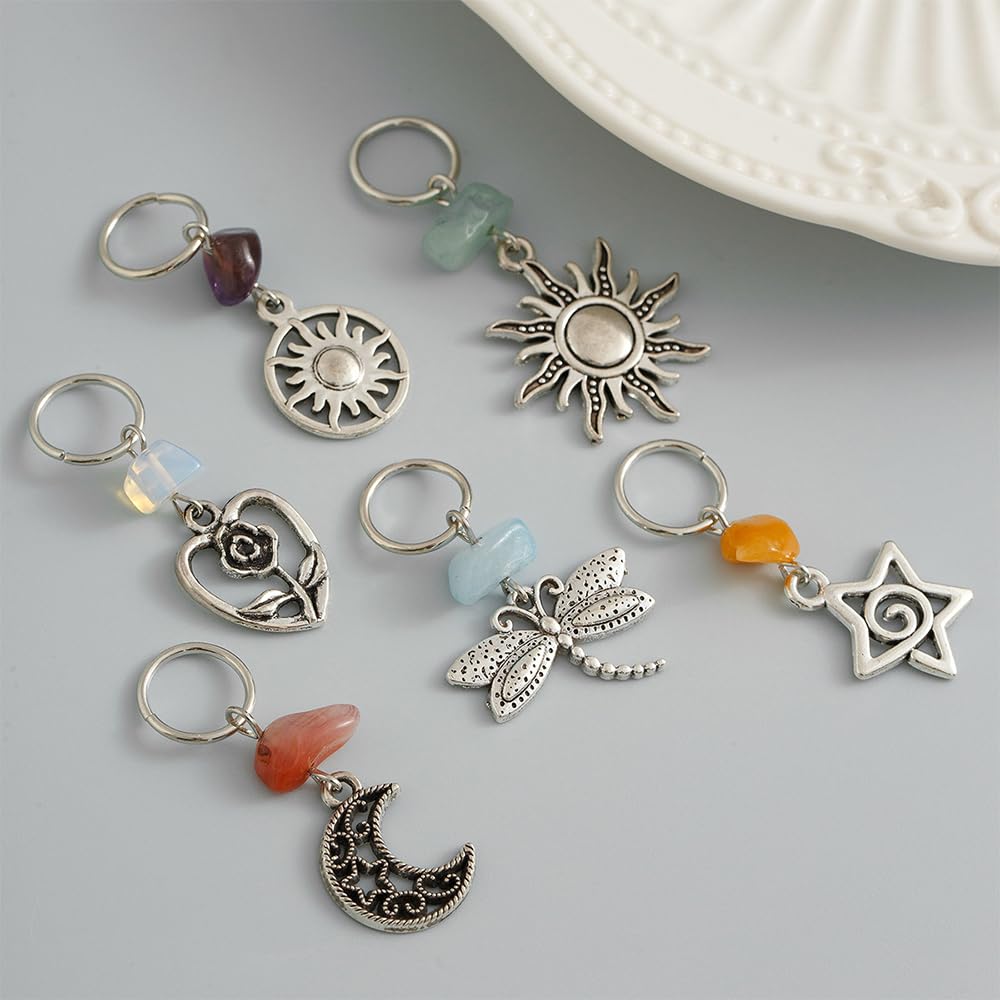 OULIGET rings styled in festival braids outdoors, suggests wearable boho fashion appeal