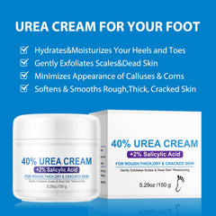 OUPEICHARM applied to heel during massage, demonstrates targeted softening and callus care benefit