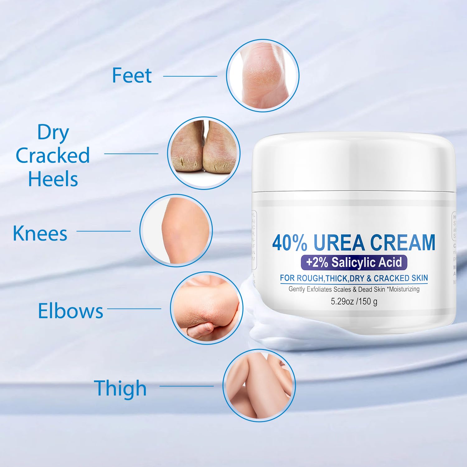 OUPEICHARM tube beside a hand for scale, clarifies 150g size for purchase decision benefit