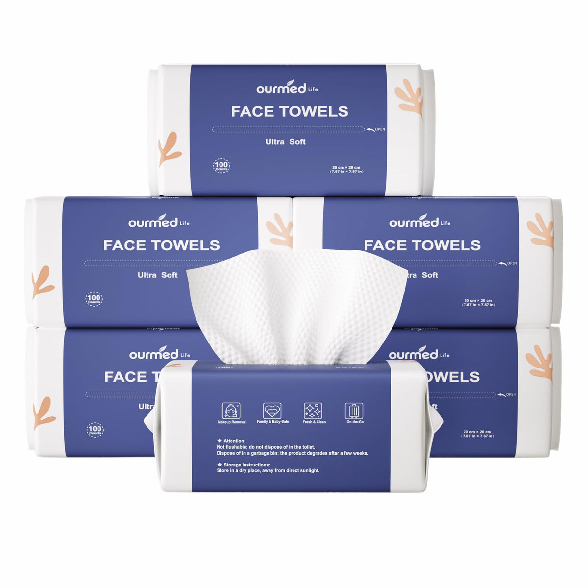 ourmed life front packaging showing 600 count and portability benefit