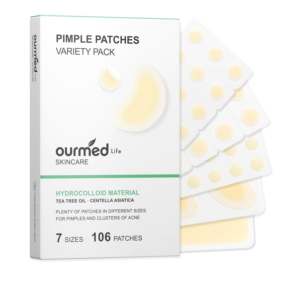 ourmed life front packaging showing 106-count set and branding benefits