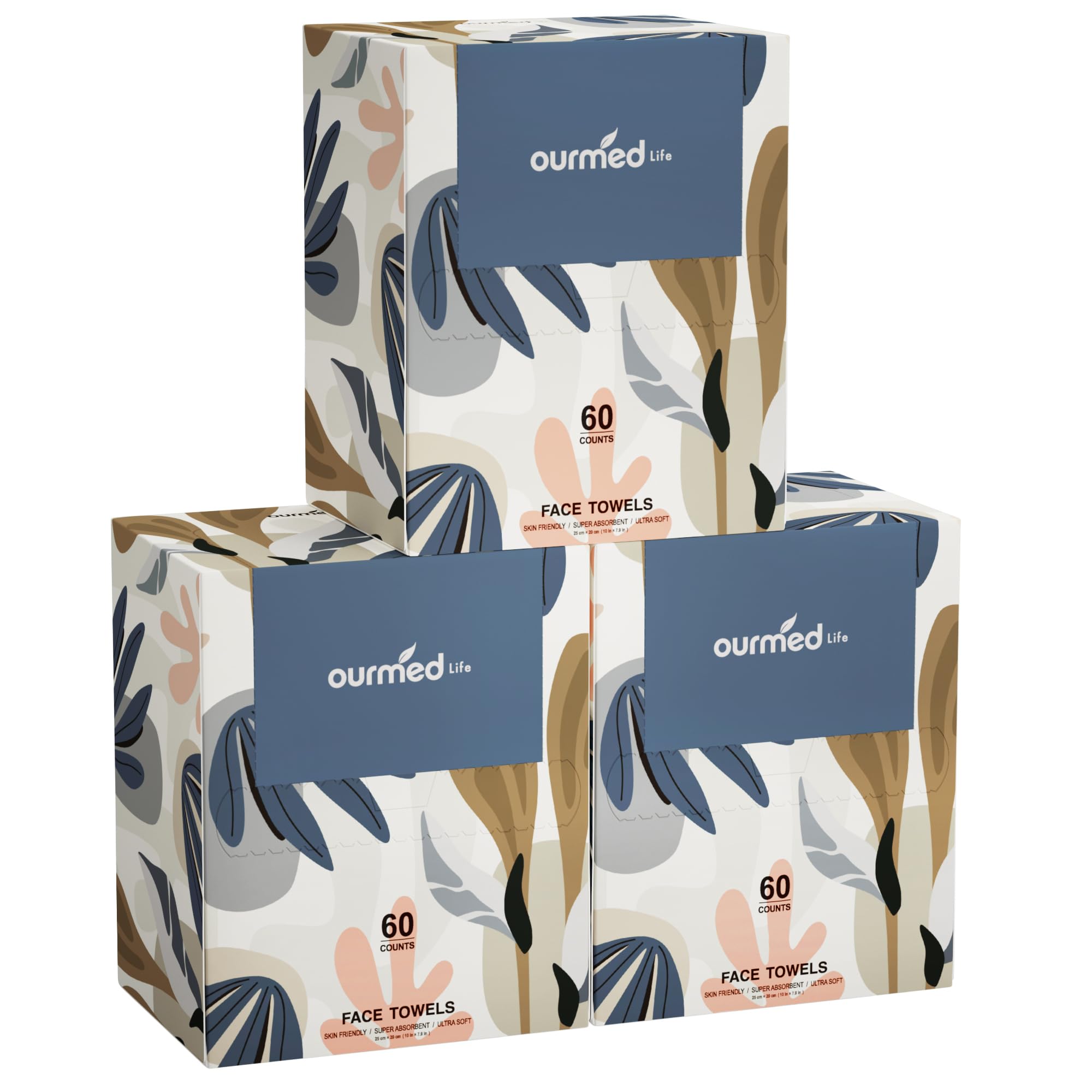 ourmed life front packaging showing count and size, clear product benefit