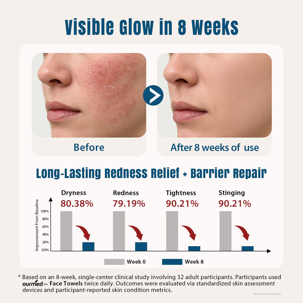 ourmed life in use removing foundation demonstrating effective makeup removal