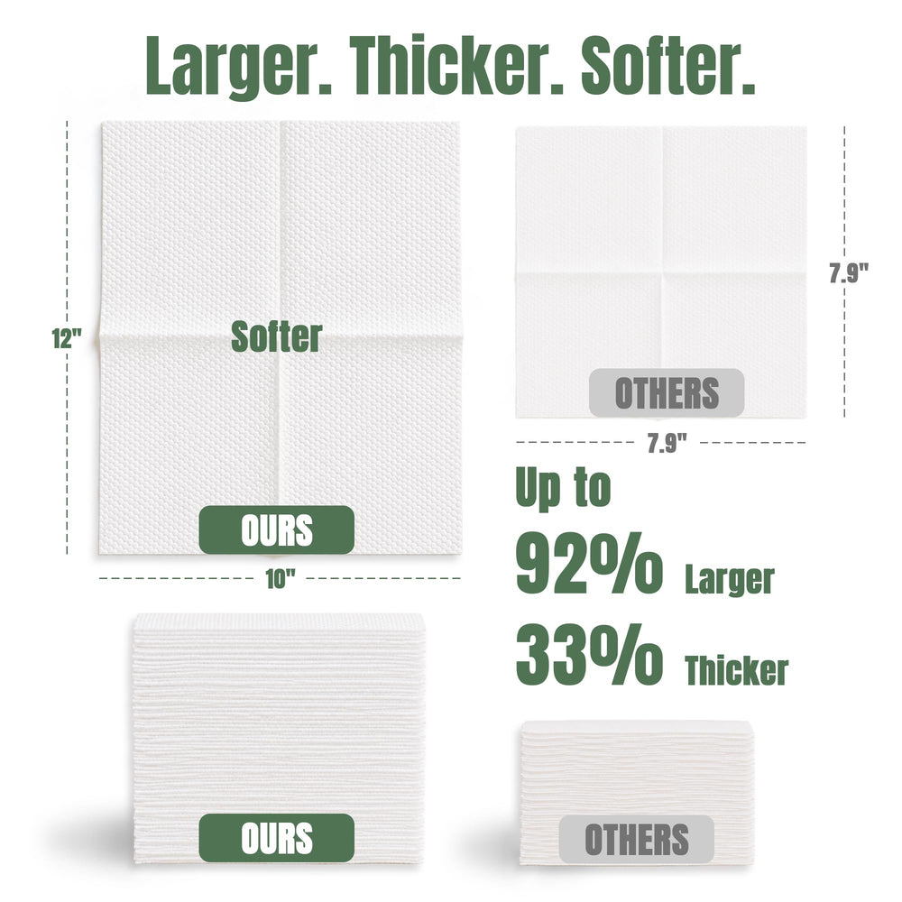 ourmed life towel edge thickness view showing tear-resistant durability