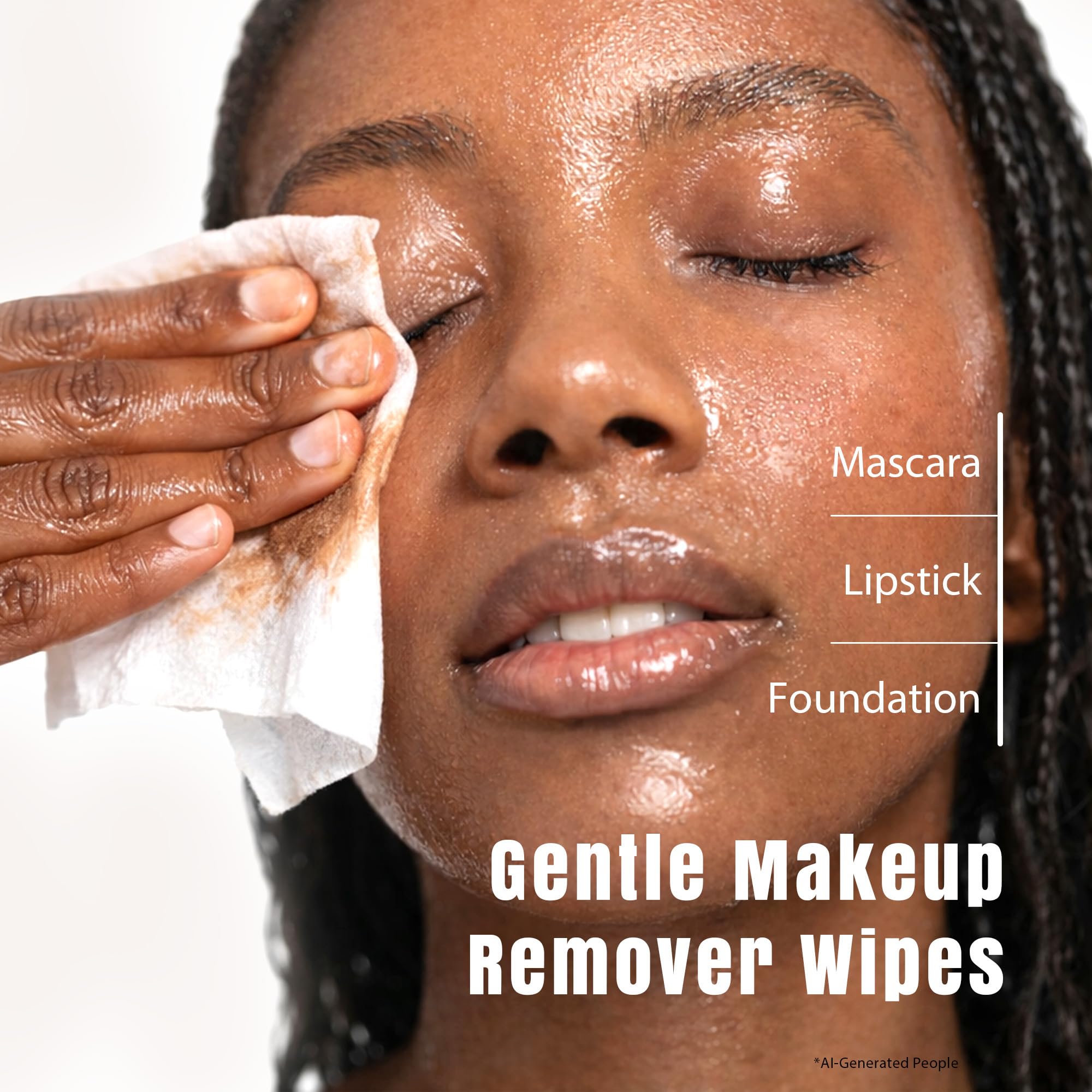 ourmed life wipe texture close-up showing soft plant-based fibers for gentle cleansing