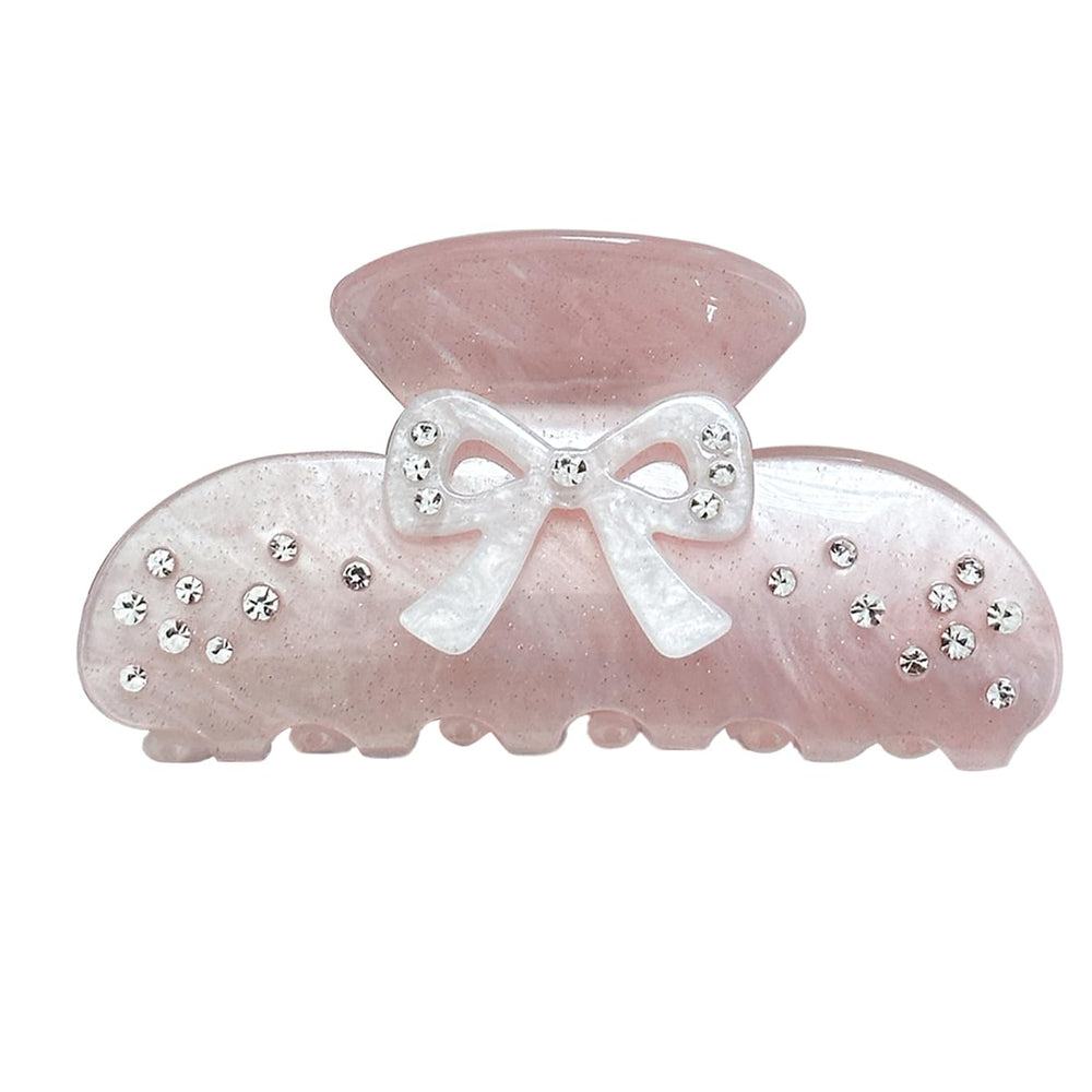 OUSEON bow clip front view showing elegant design and everyday wear benefit