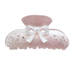 OUSEON bow clip front view showing elegant design and everyday wear benefit
