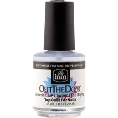 Out The Door front packaging showing two 0.5 oz bottles and clear fast-dry benefits
