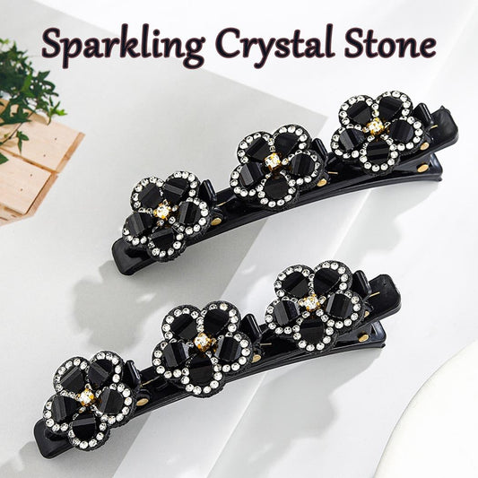 Outyua close-up of rhinestones highlighting crystal sparkle and elegant detail