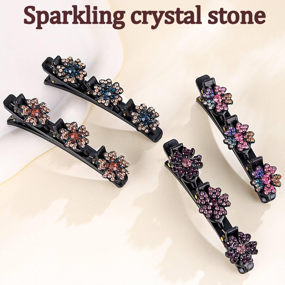 Outyua close-up rhinestone detail highlighting sparkle and polished finish