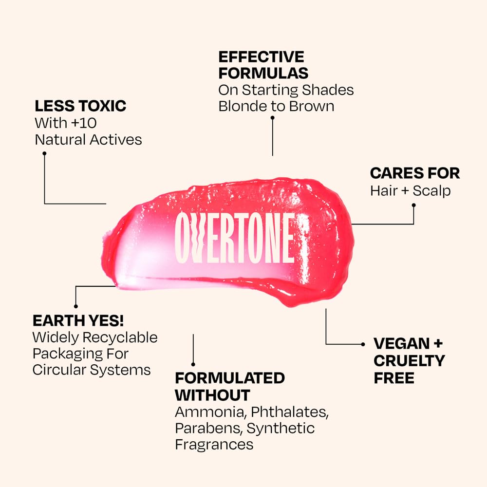oVertone bottle staged on a bathroom shelf for everyday routine inspiration