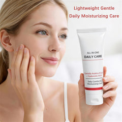 OVLESOKU pea-sized cream on fingertip illustrating recommended daily application