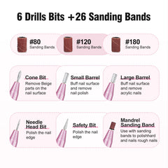 OVX drill in manicure setup showing professional results at home