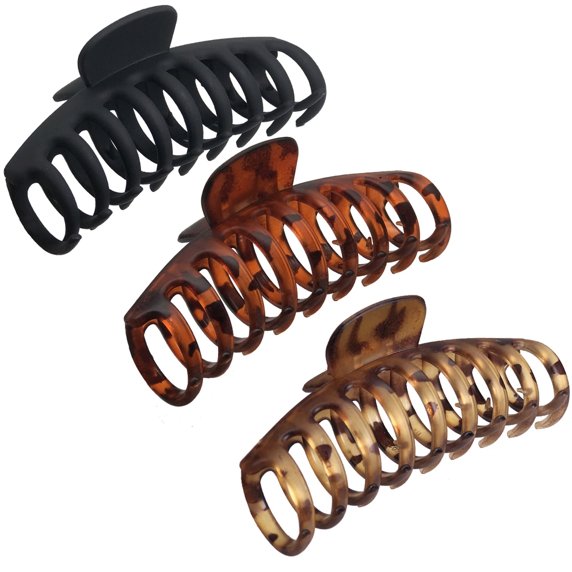 OWIIZI front view of jumbo clip showing wide hold and reliable grip