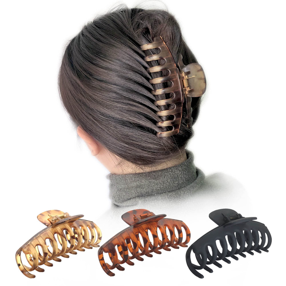 OWIIZI clip securing a high bun for fast comfortable styling