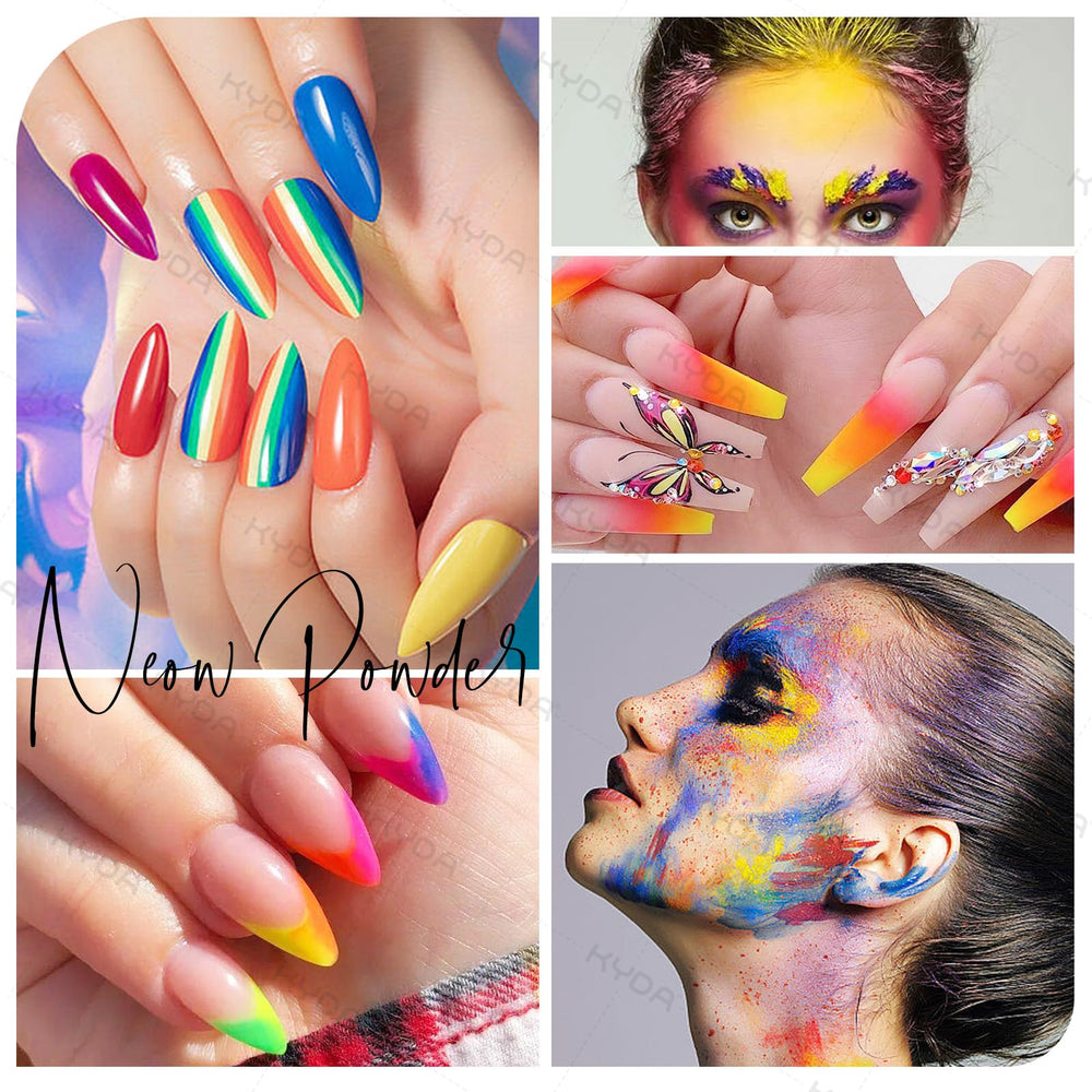 Ownest application brush rubbing powder onto nail for smooth, vivid finish