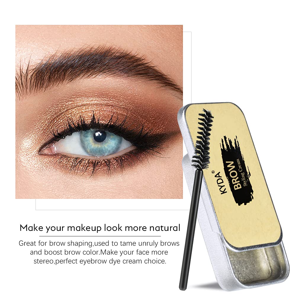 Ownest angled brush applying pomade for precise brow shaping