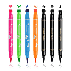 Ownest front packaging showing seven colorful eyeliner stamps and designs for quick accents