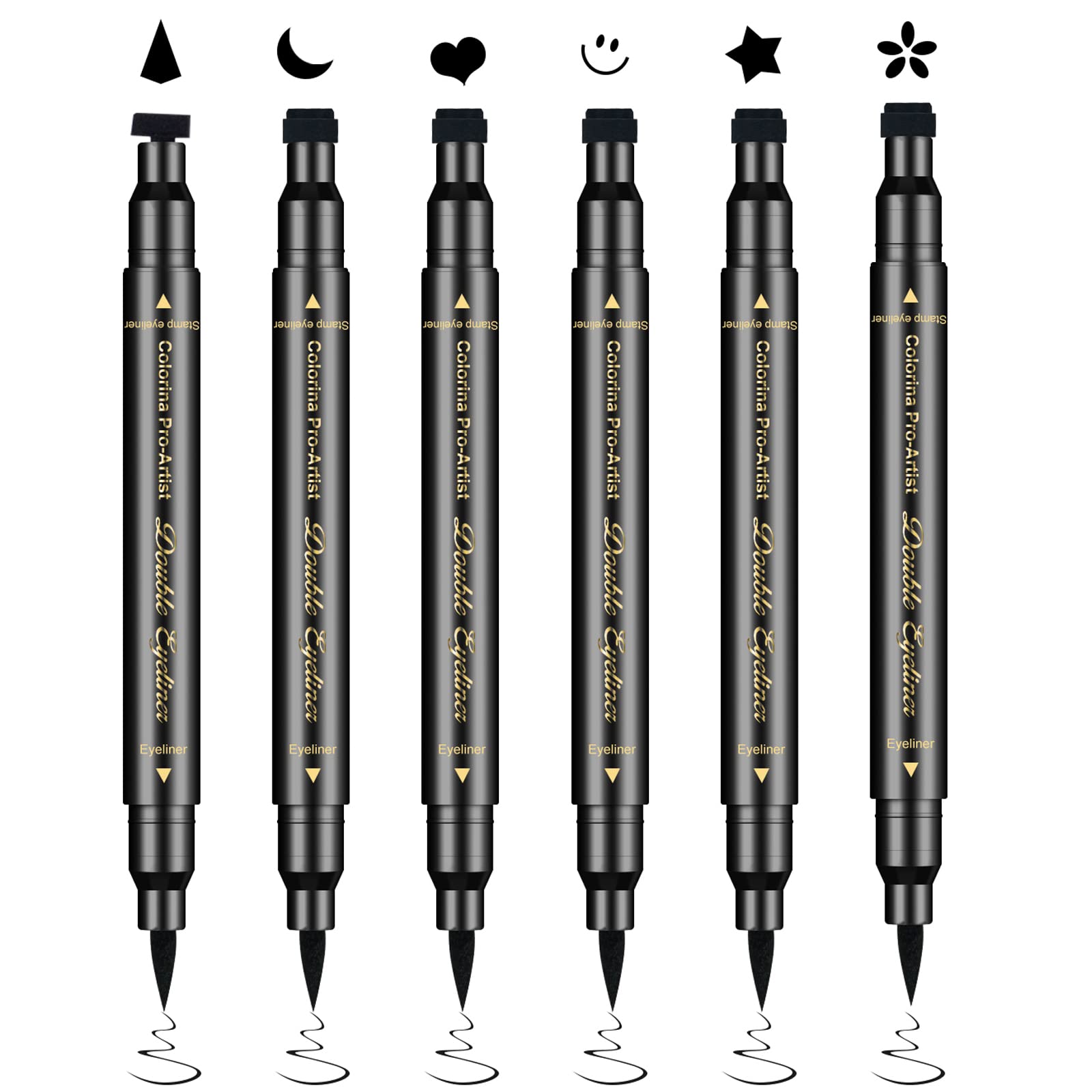 Ownest front packaging showing six double-ended pens and shapes for quick selection benefit