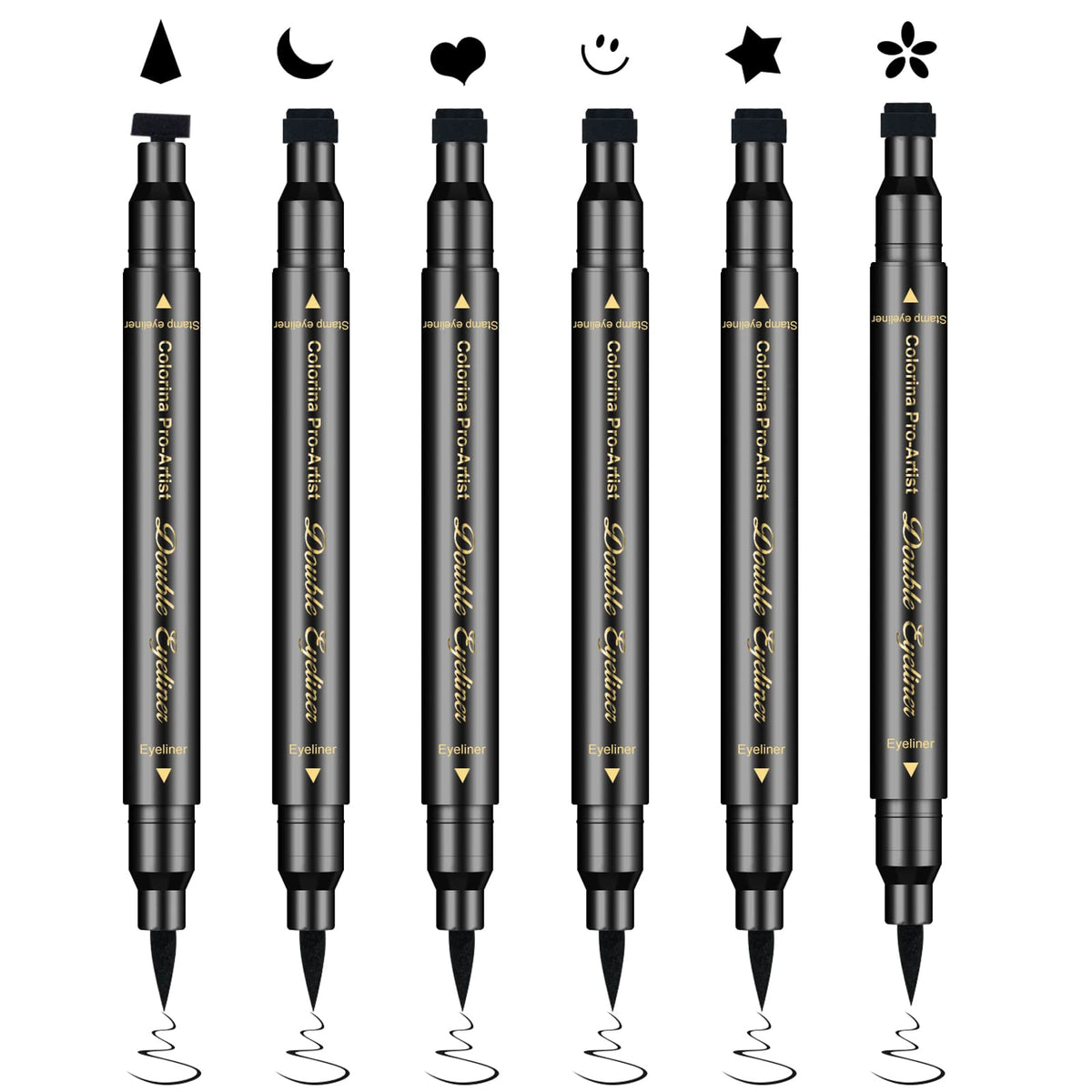 Ownest front packaging showing six double-ended pens and shapes for quick selection benefit