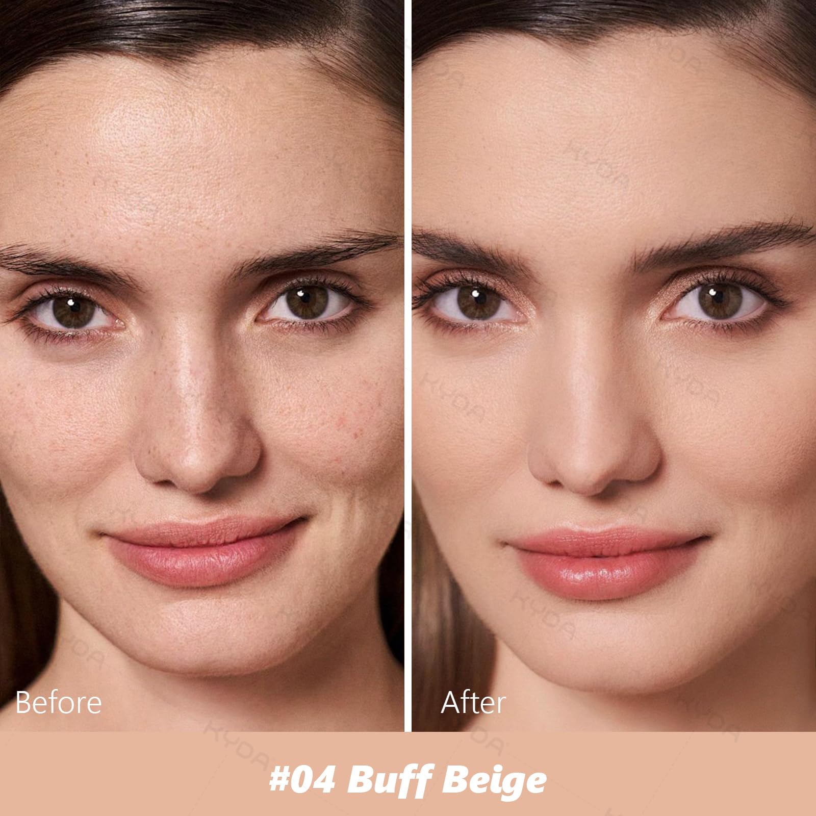 Ownest KYDA mushroom puff close-up highlighting gentle applicator for smooth finish