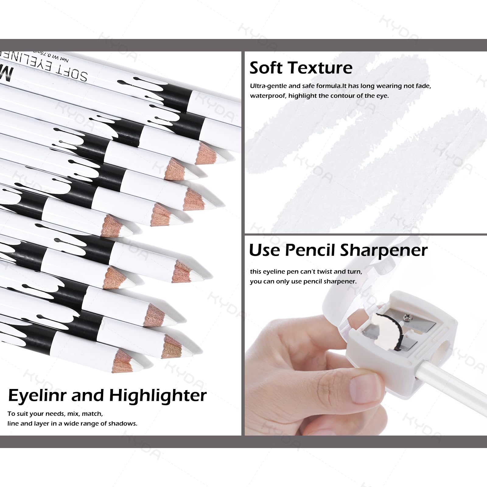 Ownest pencil held in hand to show compact size and travel convenience