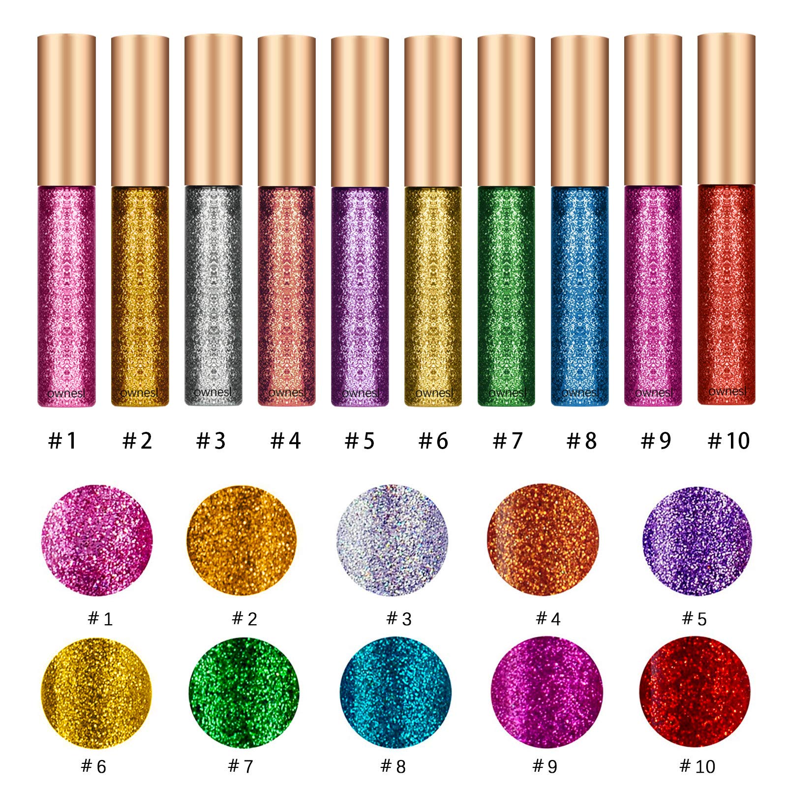 Ownest swatches on arm showing true color payoff and blendability