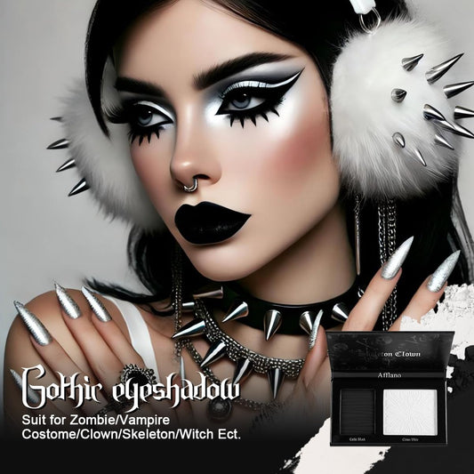 oygcee black pressed powder closeup highlighting rich pigment for deep blacks