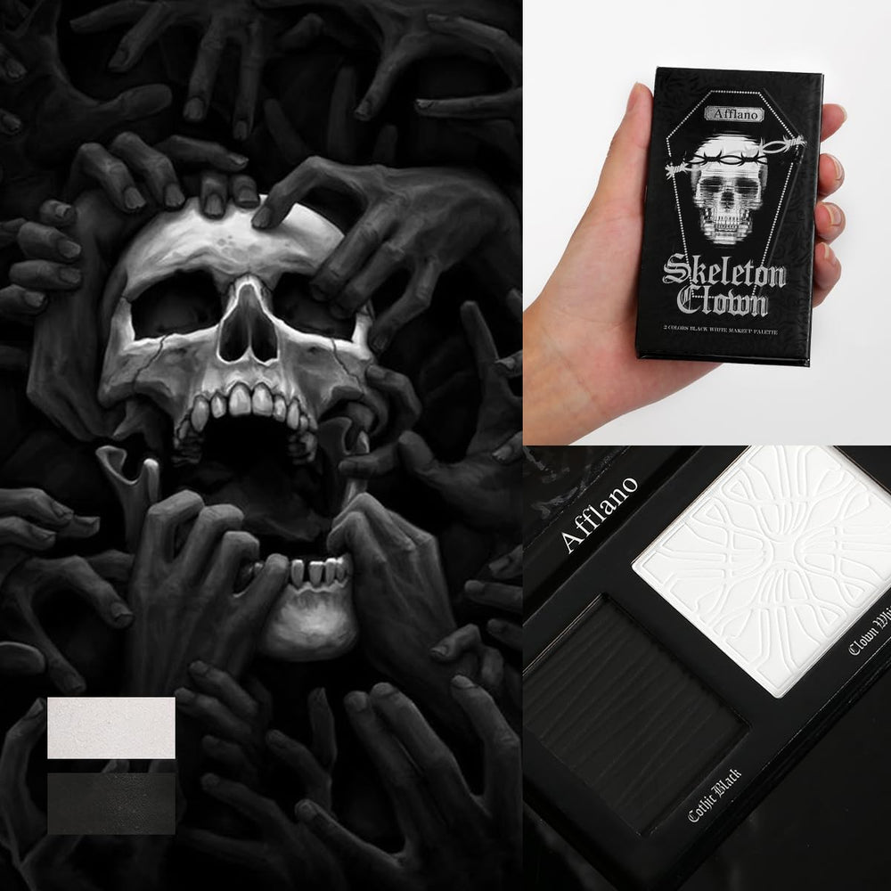 oygcee compact open with both pans visible for travel-ready costume makeup
