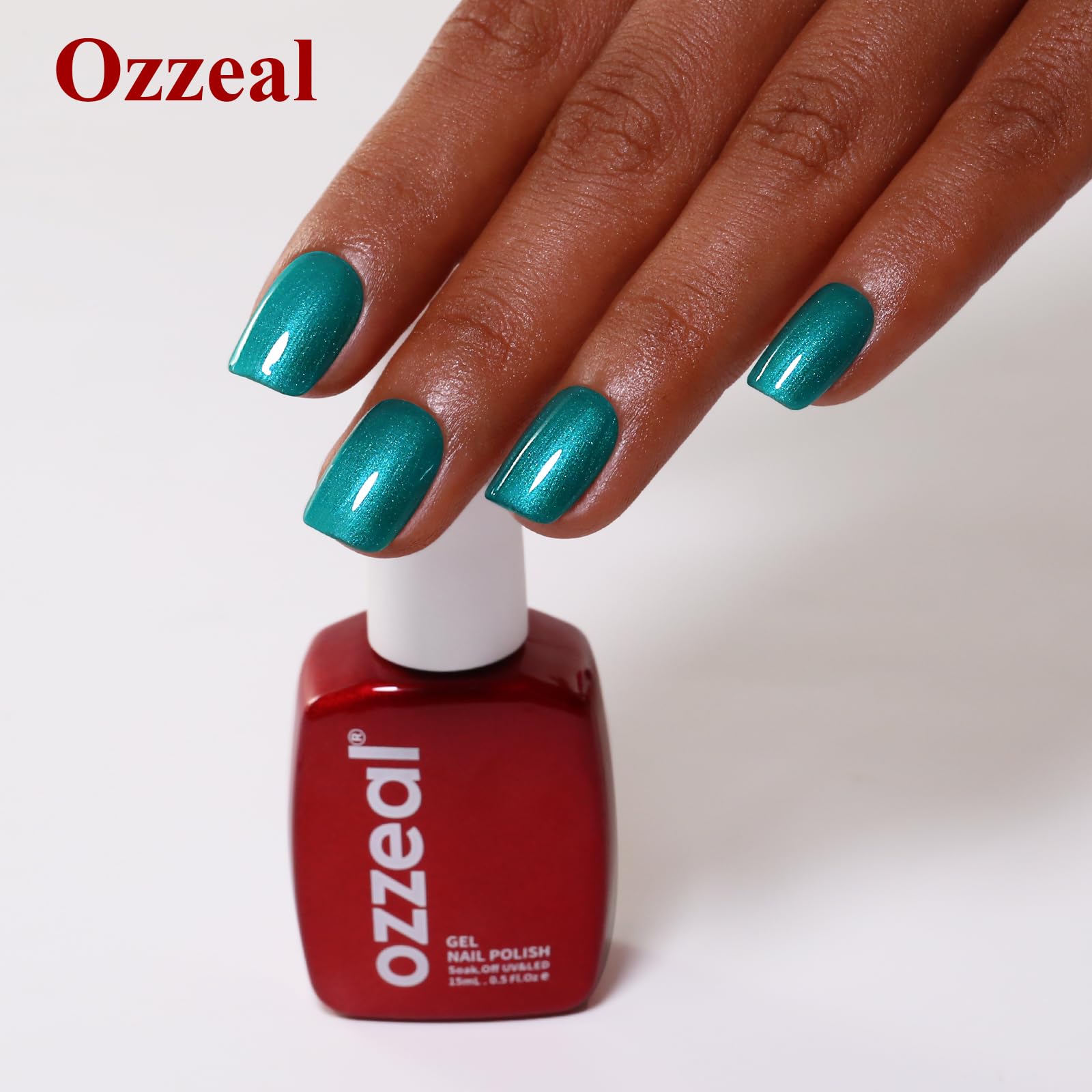 ozzeal application under led lamp showing fast cure benefit and professional finish