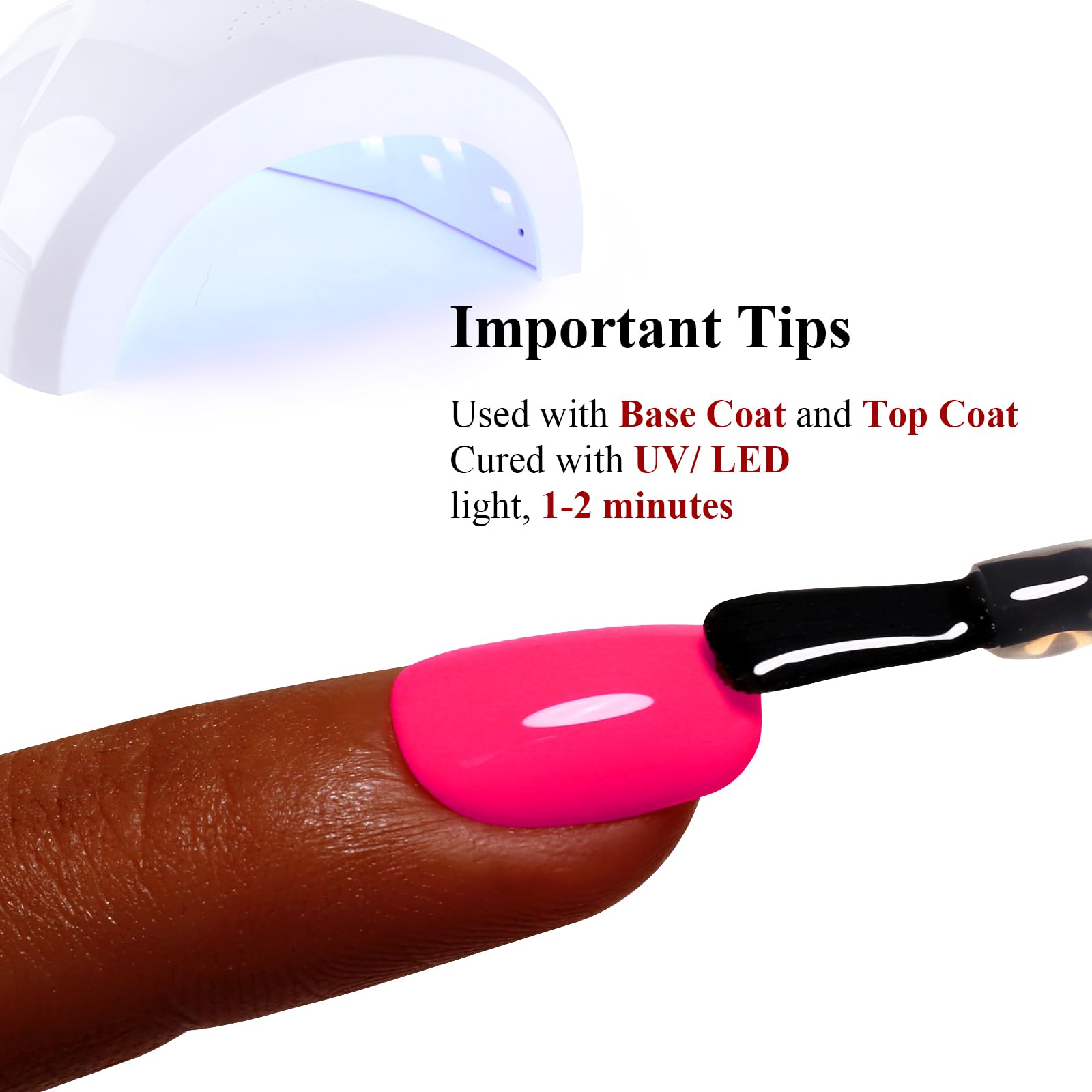 Ozzeal nail wheel swatches demonstrating hot pink opacity and versatile layering benefit