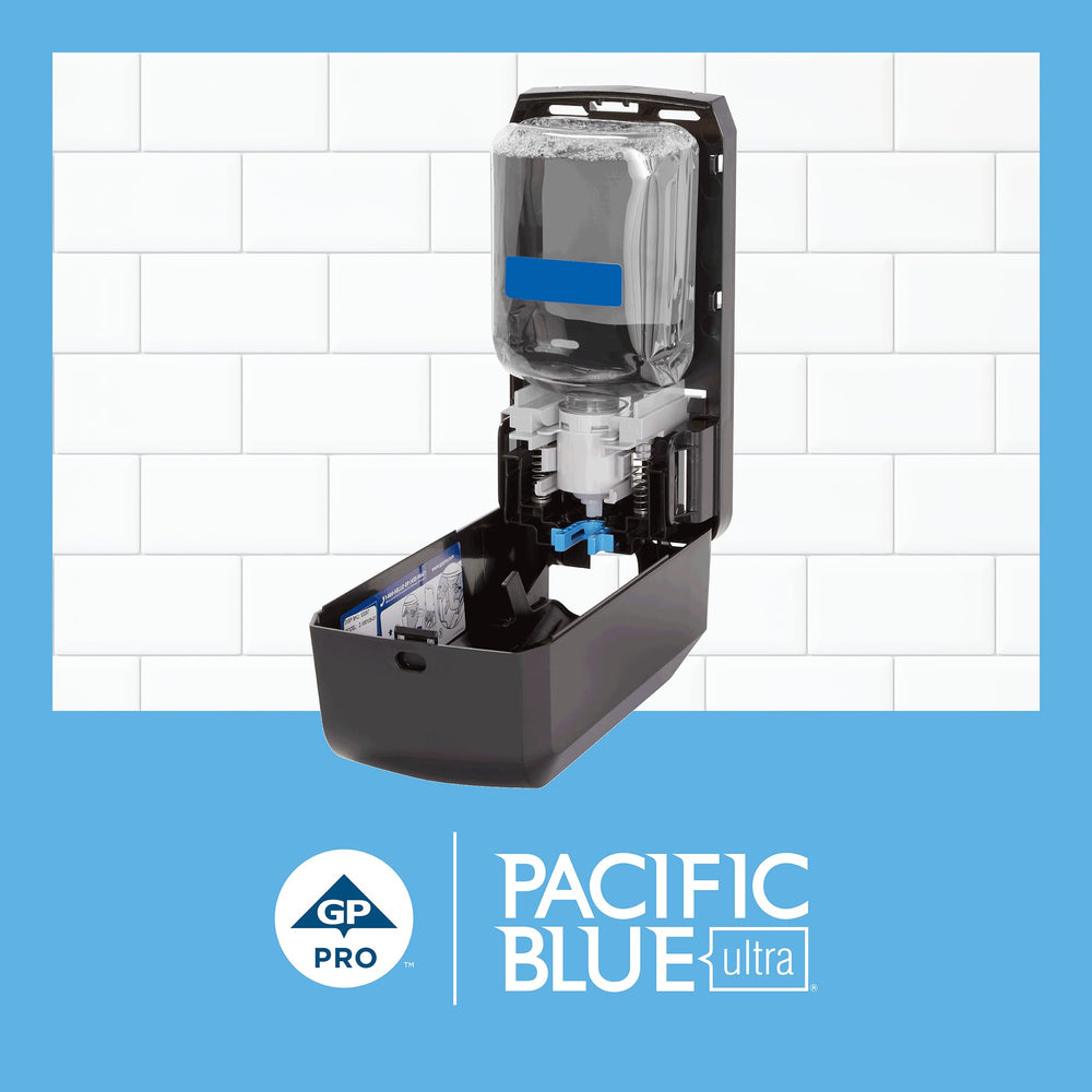 Georgia-Pacific refill bottle side label with usage instructions and benefits