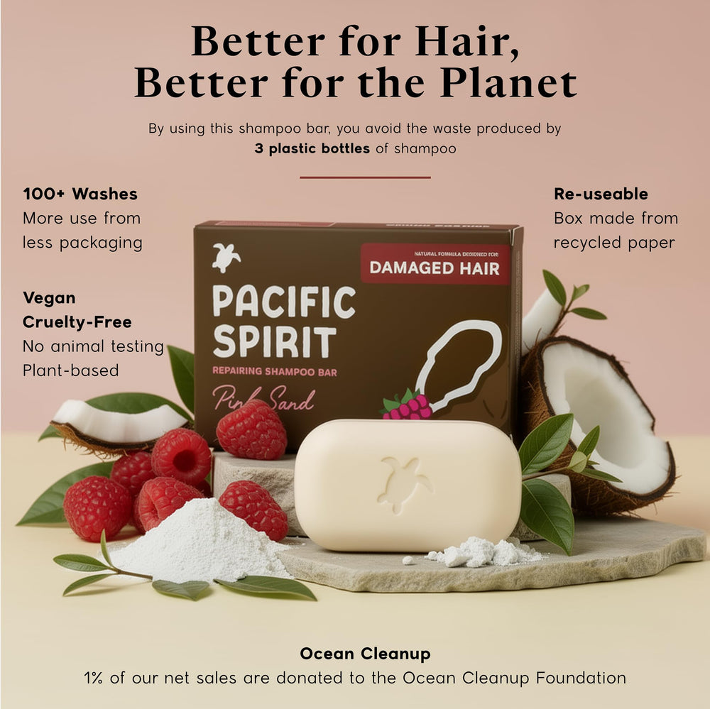 Pacific Spirit bar packed in travel case for leak-free convenience