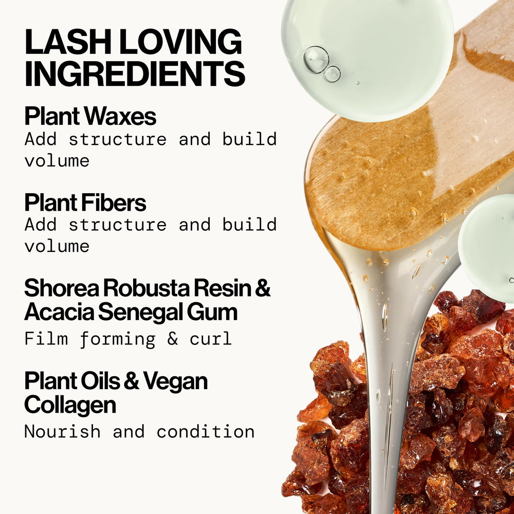 Pacifica plant waxes and fibers ingredient display for natural volumizing