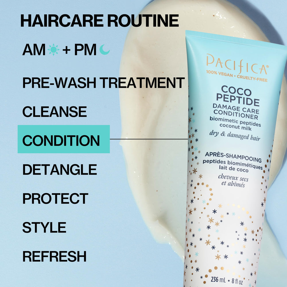 Pacifica back label ingredient list close-up showcasing vegan peptides and copper