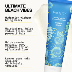 Pacifica ingredients grouping with banana, jojoba, chia, kelp for nutrient boost