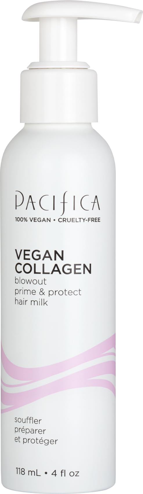 Pacifica before and after showing reduced frizz and shine