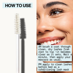 Pacifica before and after lash comparison demonstrating fuller, longer-looking lashes