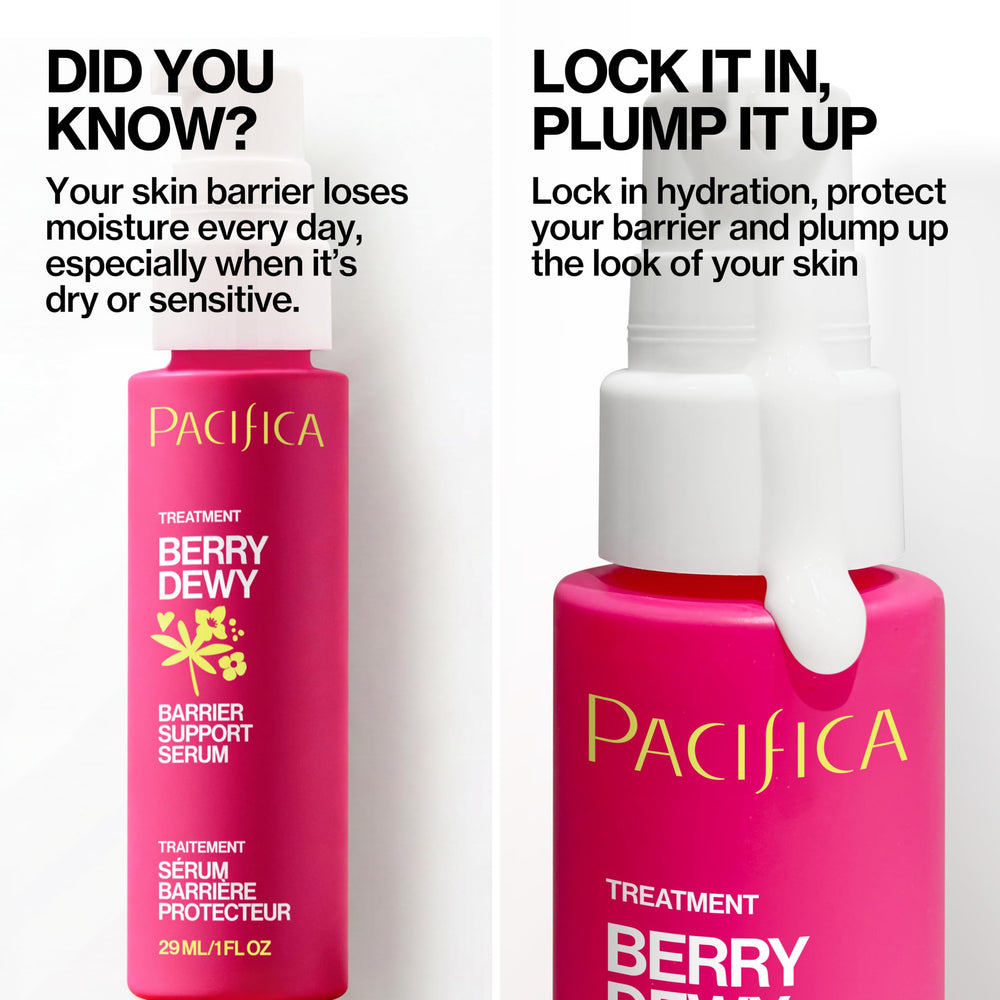 Pacifica gel texture on fingertip demonstrating lightweight hydration