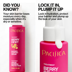 Pacifica gel texture on fingertip demonstrating lightweight hydration