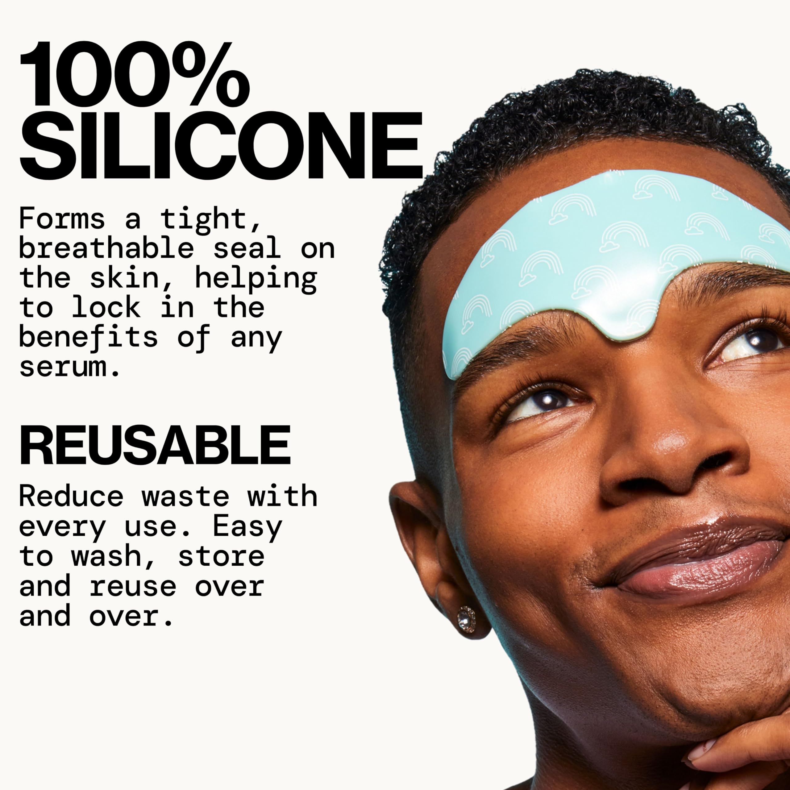Pacifica closeup of silicone texture highlighting gentle, medical‑grade surface