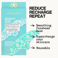 Pacifica mask rinsed under water showing easy cleaning and reusable benefit