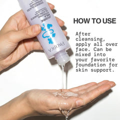 Pacifica essence poured on hand demonstrating silky feel and easy layering