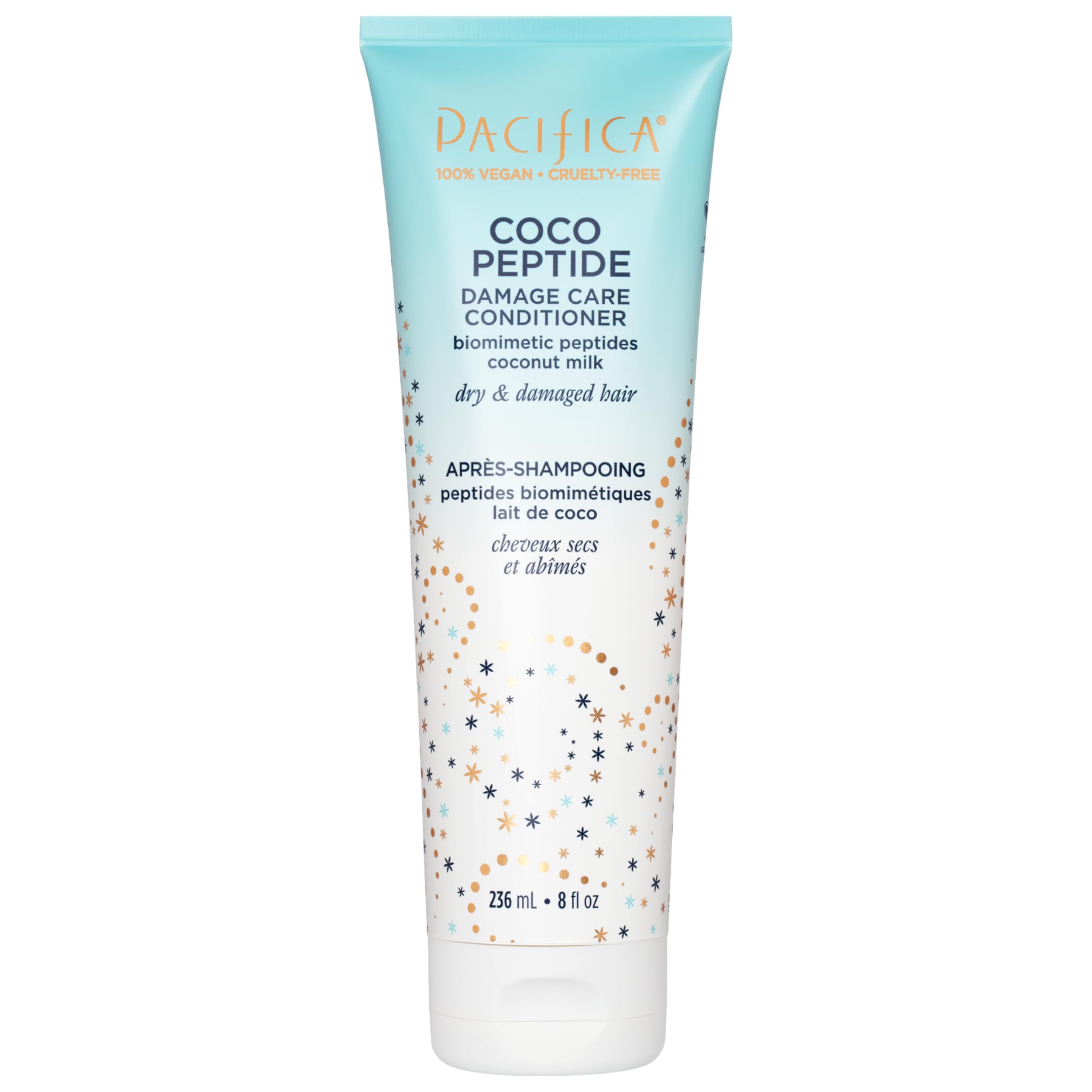 Pacifica front label showing product name and vegan benefits for easy shopping