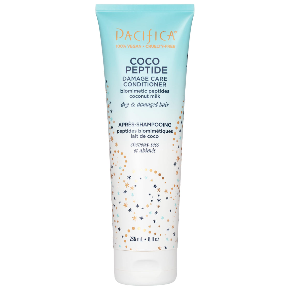 Pacifica front label showing product name and vegan benefits for easy shopping