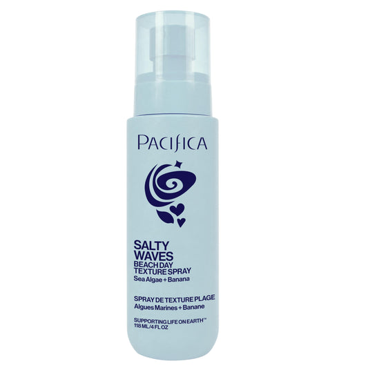 Pacifica bottle front packaging showing coconut scent and textured hold benefit