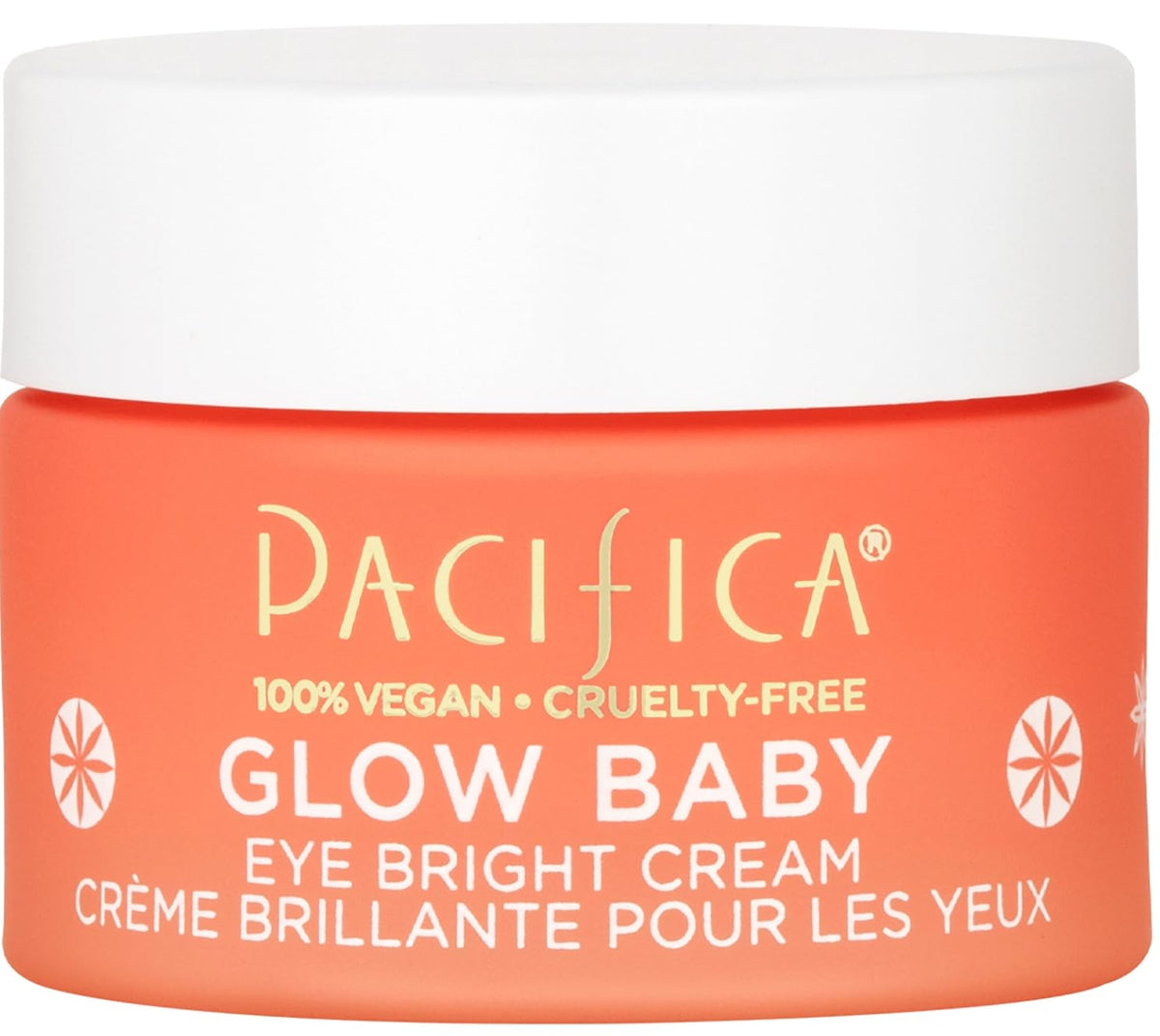 Pacifica Glow Baby front tube showing product and clean branding for brightening benefits