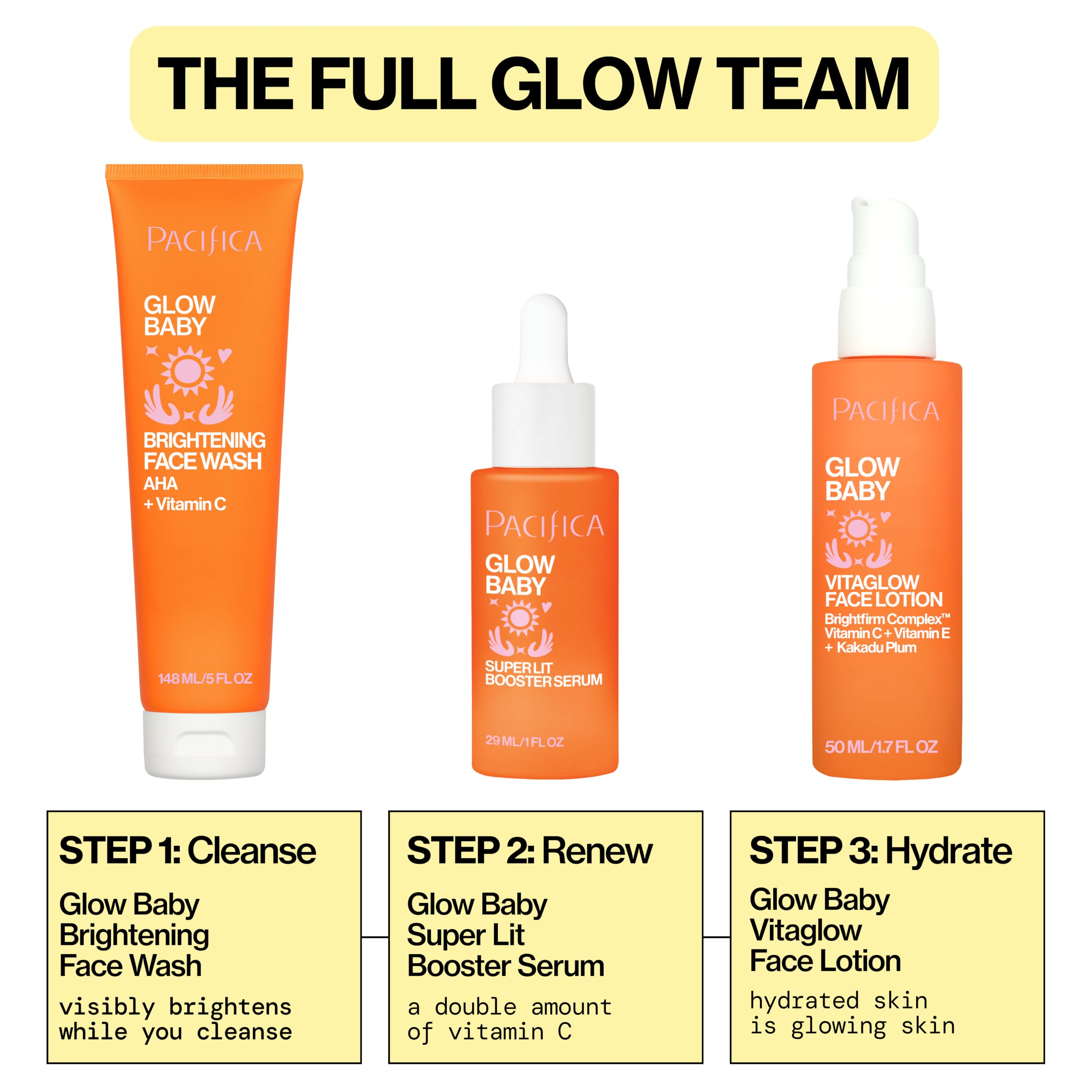 Pacifica Glow Baby in daylight lifestyle setting emphasizing radiant glow