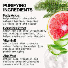 Pacifica bottle label detail showing clean ingredients and cruelty-free benefit